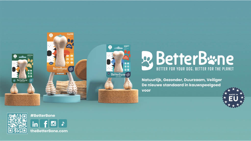 BetterBone Hondenspeelgoed Kauwbot - Groot Hard Rundvlees