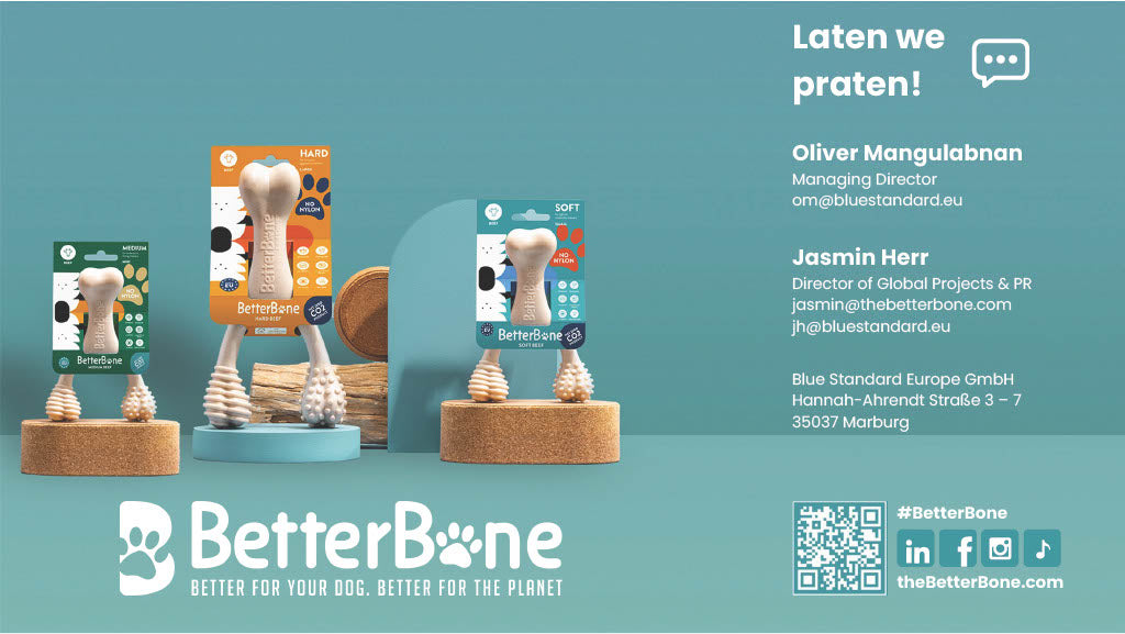 BetterBone Hondenspeelgoed Kauwbot - Groot Hard Rundvlees