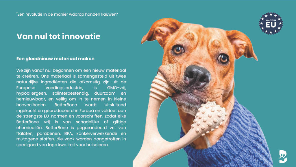 BetterBone Hondenspeelgoed Kauwbot - Groot Hard Rundvlees