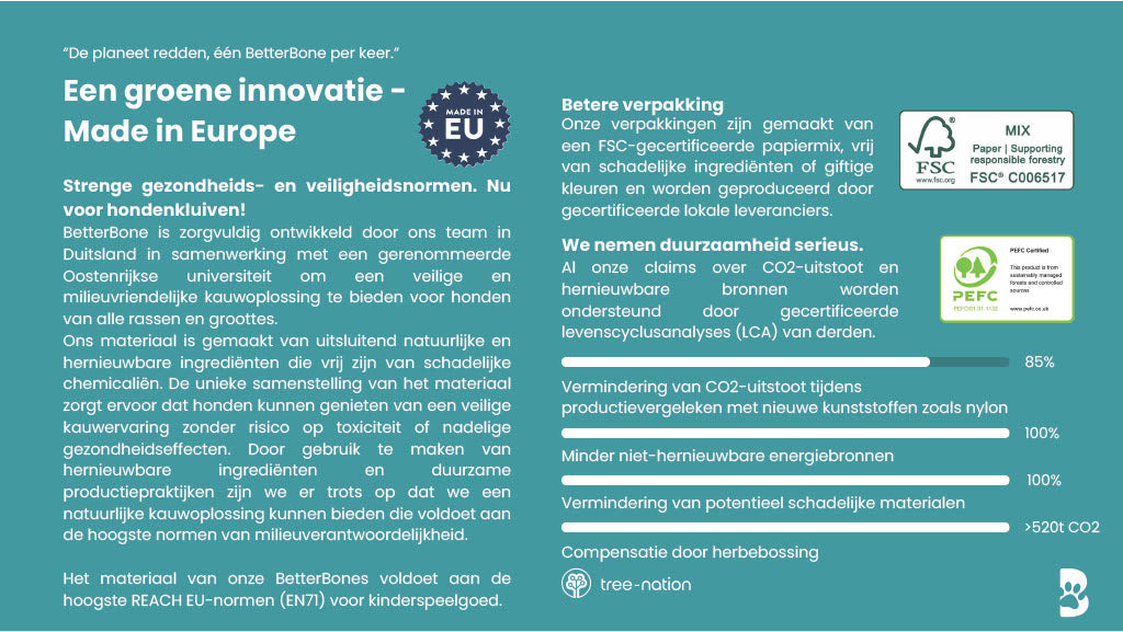 BetterBone Hondenspeelgoed Kauwbot - Groot Hard Rundvlees
