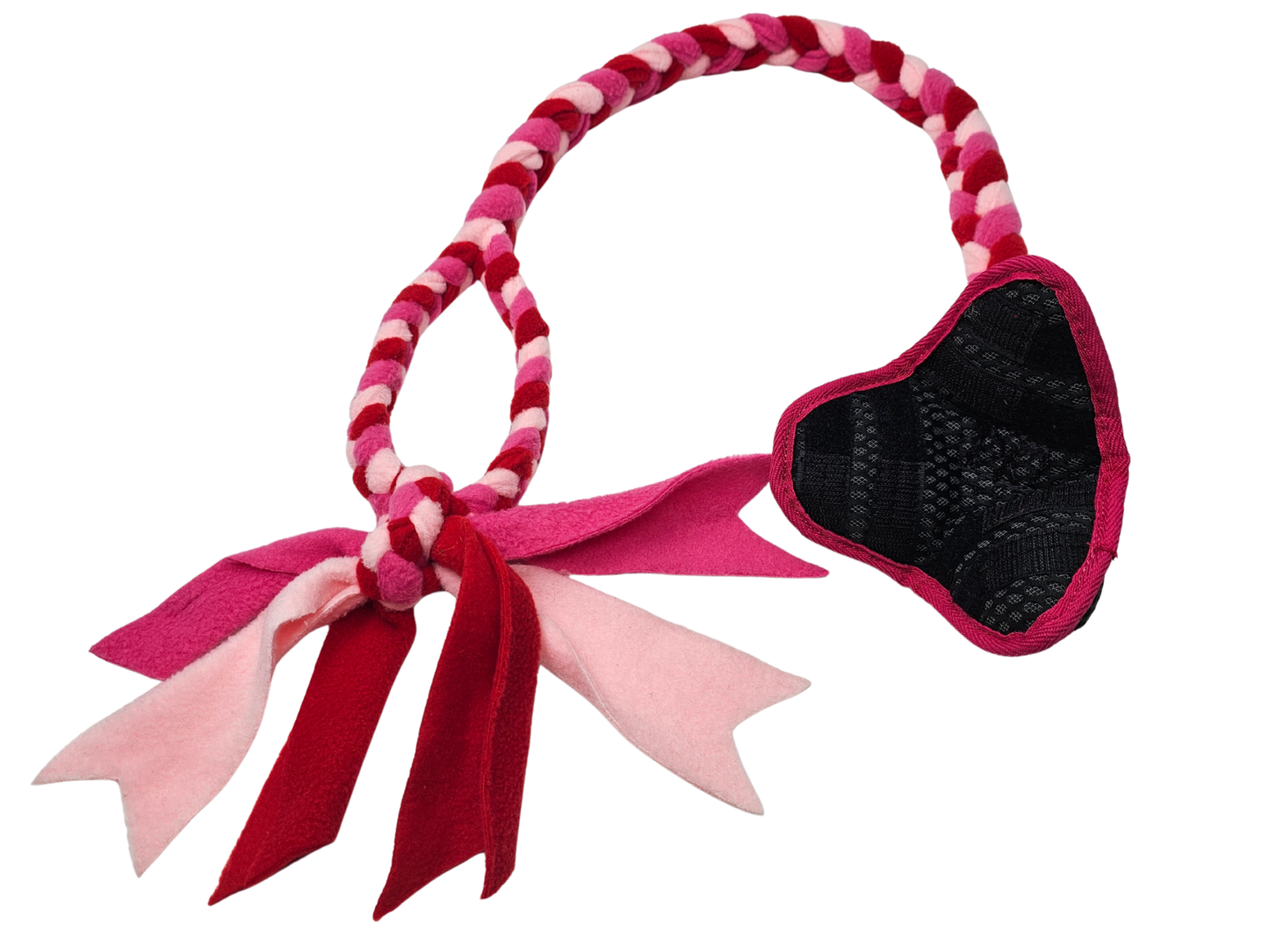 Paws Made Paws Pocket Fleece Extra Long Tug with Handle handgemaakt fleece trekspeeltje voor honden open
