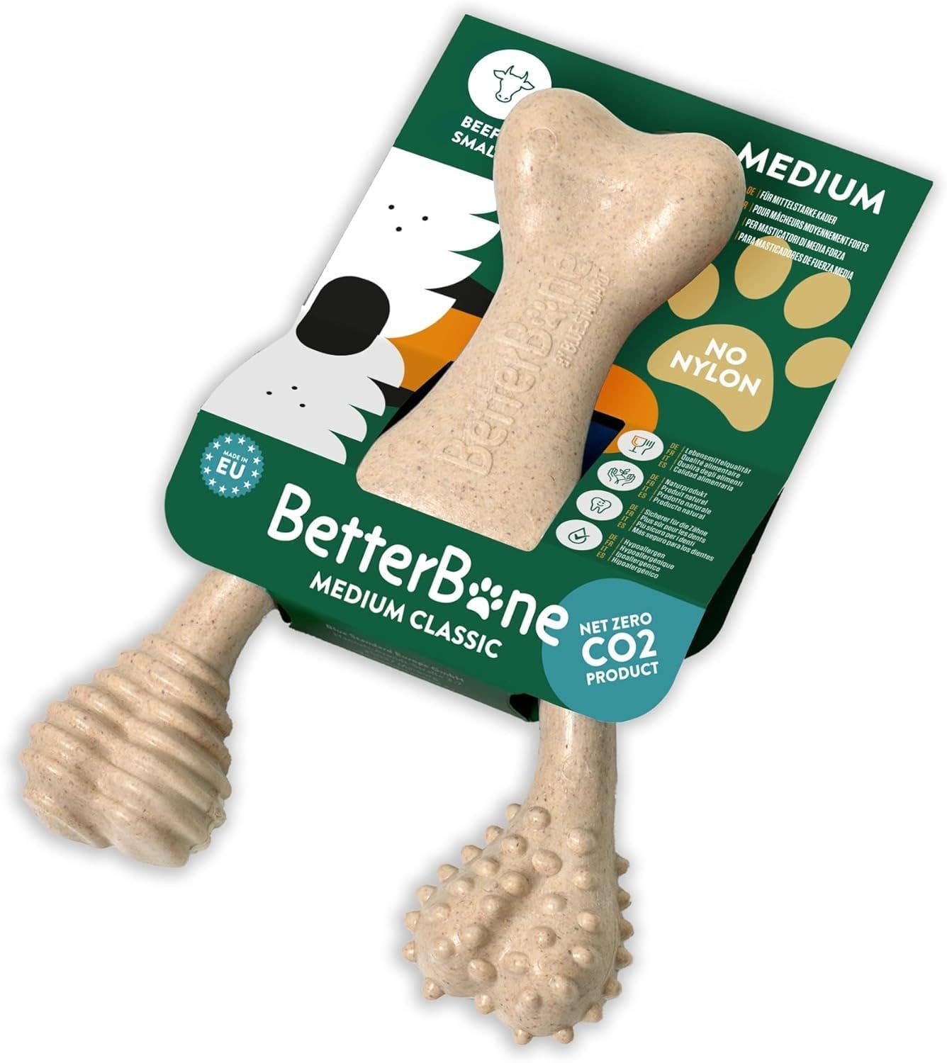 BetterBone Hondenspeelgoed Kauwbot - Klein Medium Rundvlees