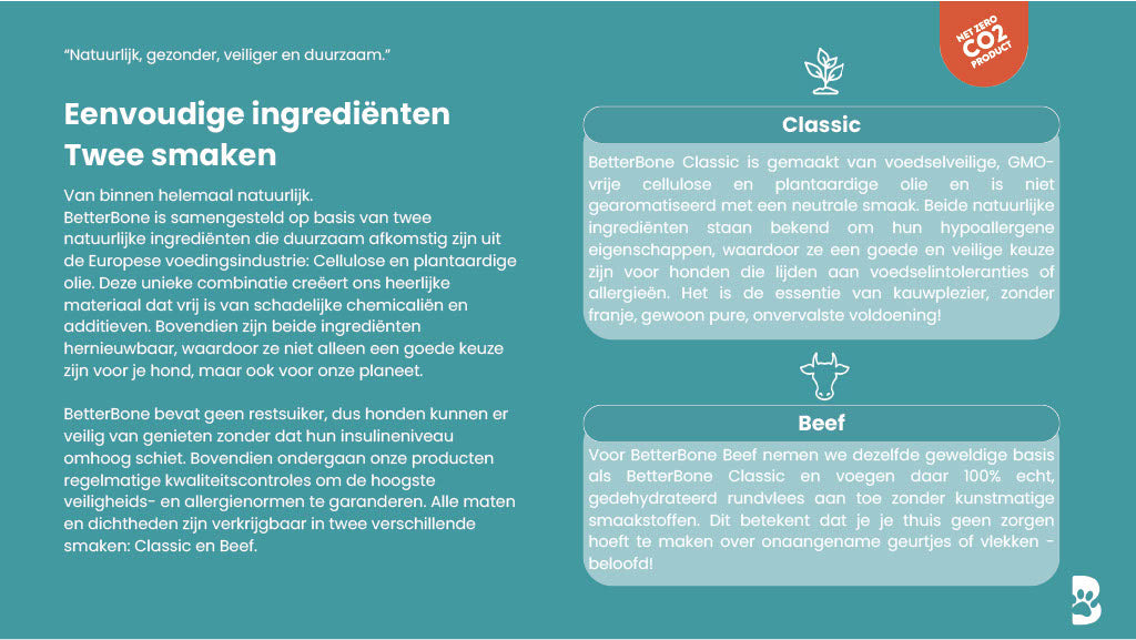 BetterBone Hondenspeelgoed Kauwbot - Klein Middelgroot Rundvlees: Rundvlees / Klein