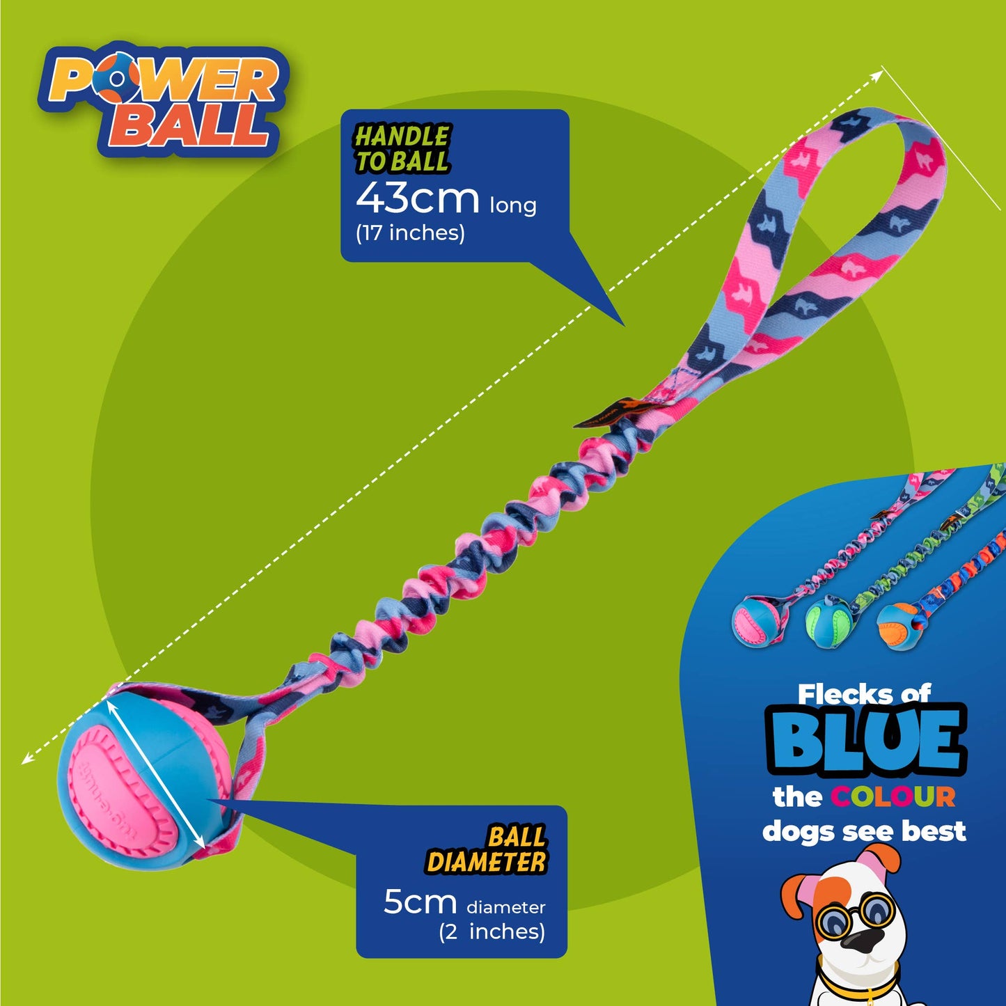 PowerBall Bungee Tug | Tug-E-Nuff: Oranje patroon