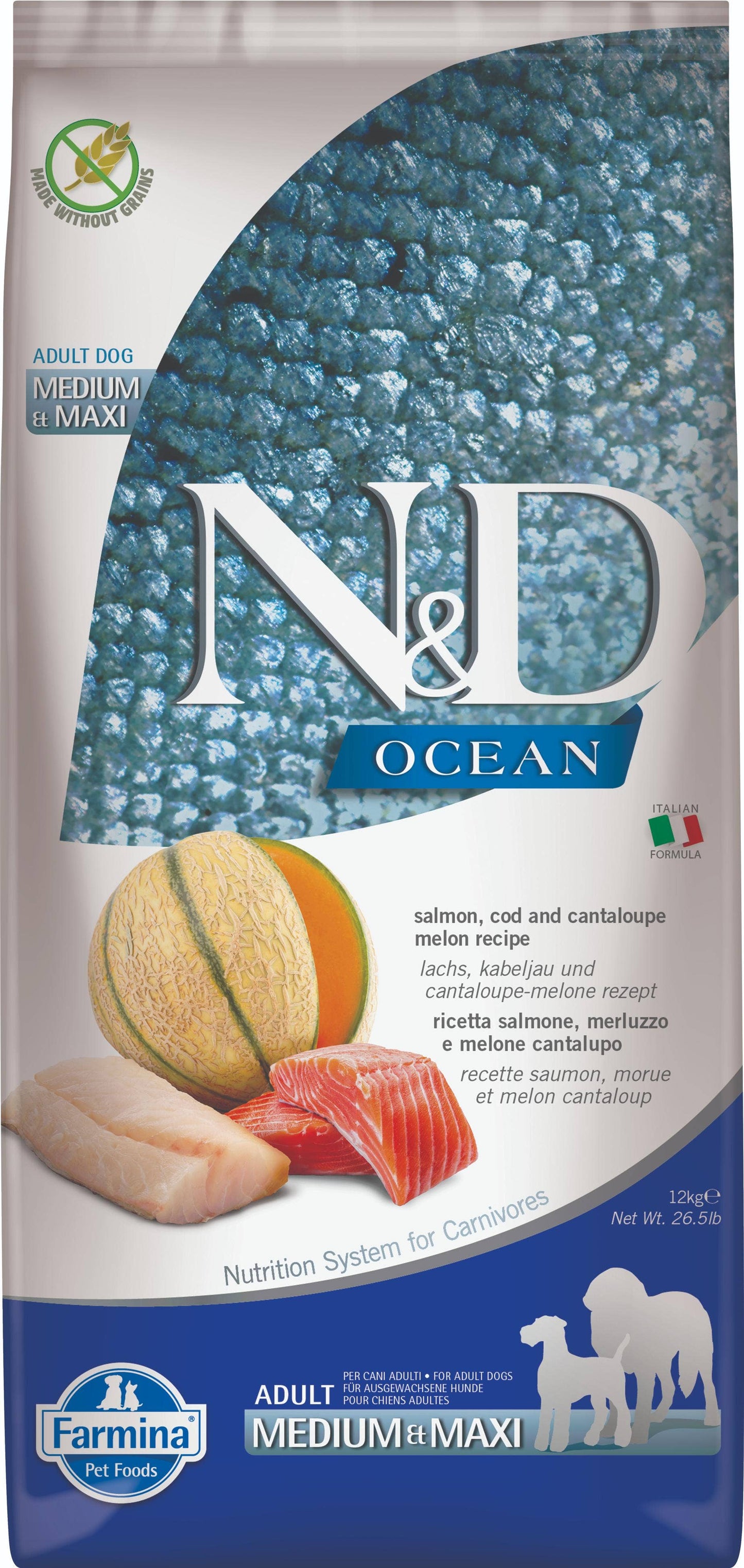 N&D Ocean Salmon Medium/Maxi Adult