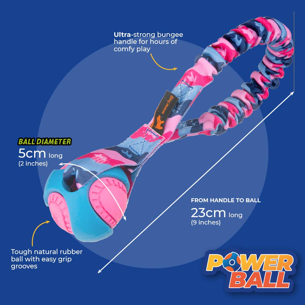 Pocket PowerBall Bungee Tug | Tug-E-Nuff: Roze patroon