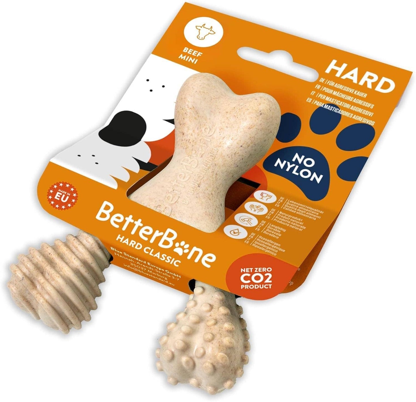 BetterBone Hondenspeelgoed Kauwbot - Mini Hard Rundvlees: Rundvlees / Mini