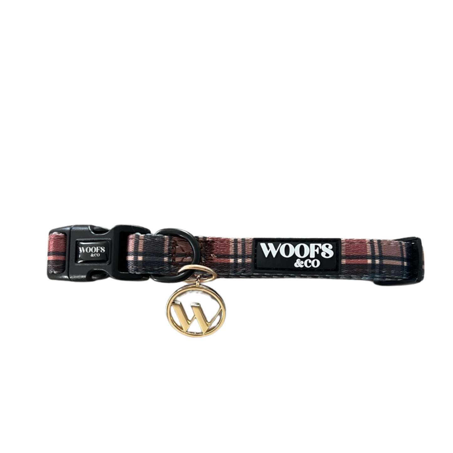 Halsband - Tartan Tan Beige Woof Collectie - Halsband Tartan: Small