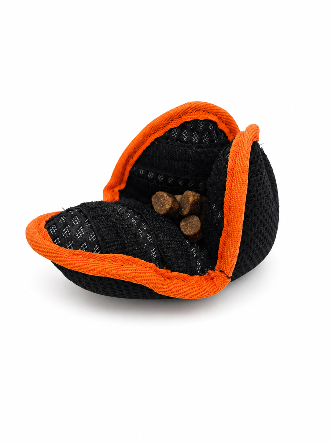 Paws Made Paws Pocket Flower Ball Small handgemaakt trainingsspeeltje voor honden oranje