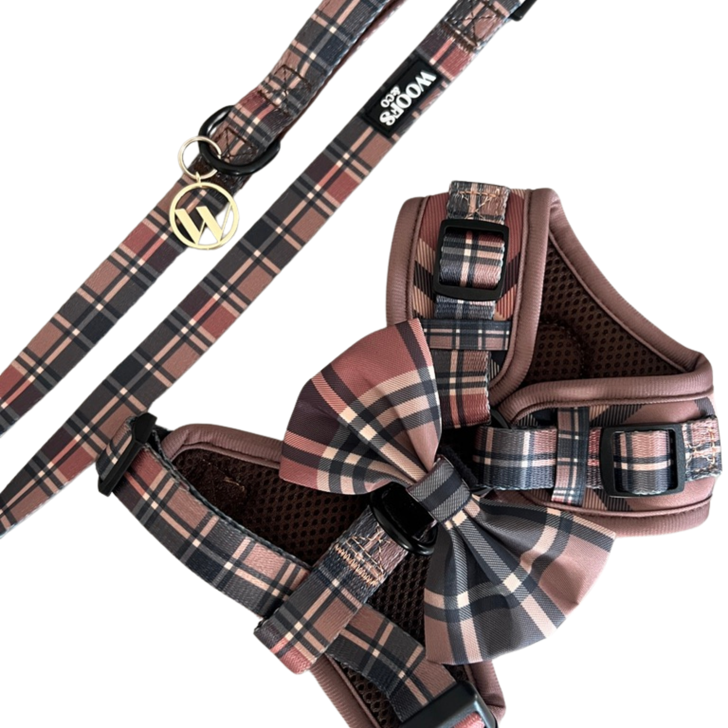 Bow XL - Tartan Woof Tan Beige Collectie