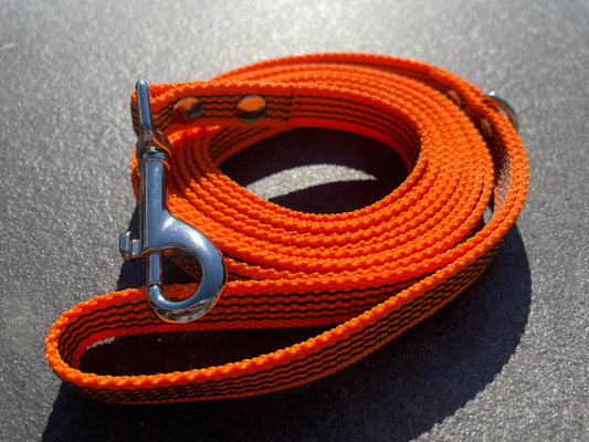 Extra Smalle Antislip Hondenriem Oranje: 2 Meter